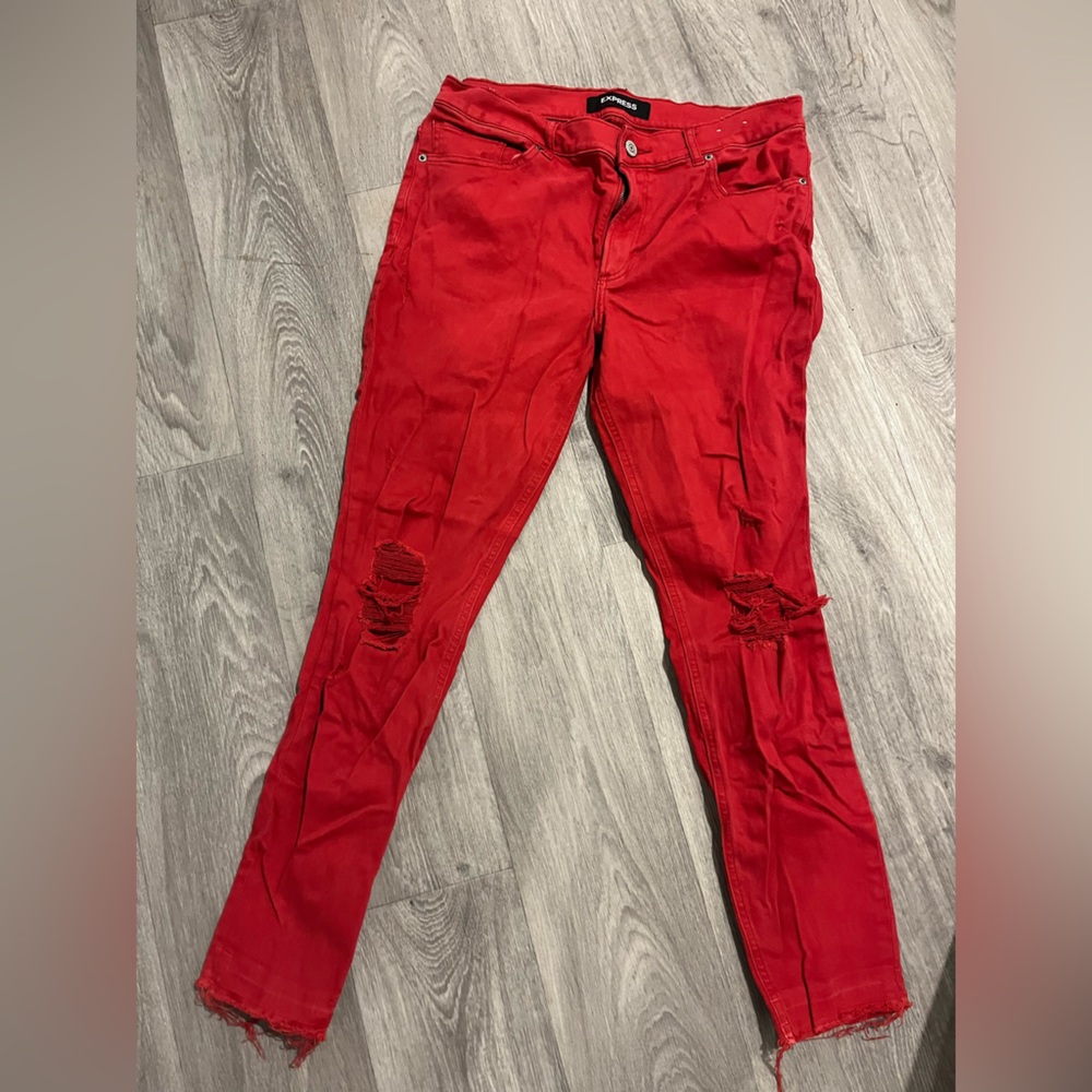 Express Red ankle legging